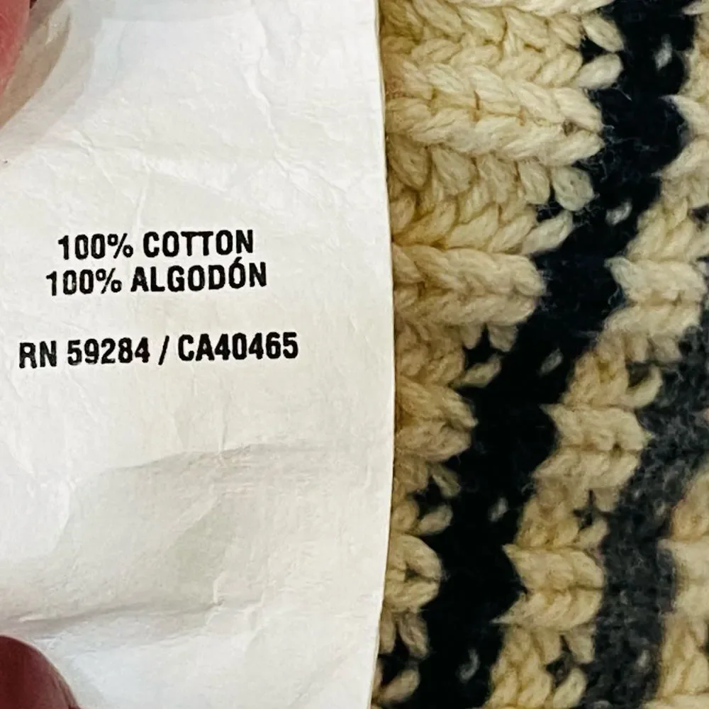 The Children’s Place Cotton Striped Fisherman Sweater Sz 4T